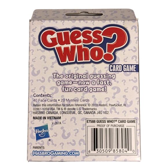Guess Who Game Card Game - Picture 3 of 3